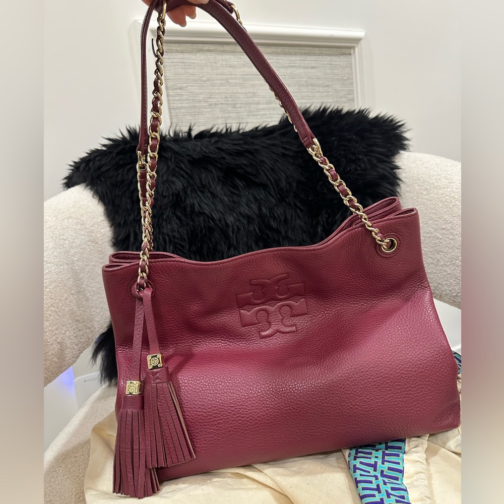 Tory Burch Gemini Link Leather Tote